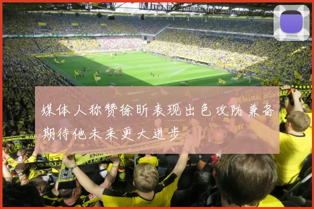 媒体人称赞徐昕表现出色攻防兼备期待他未来更大进步